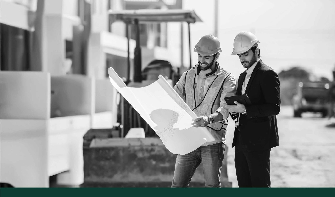 فريق إثمار الهندسي في موقع العمل